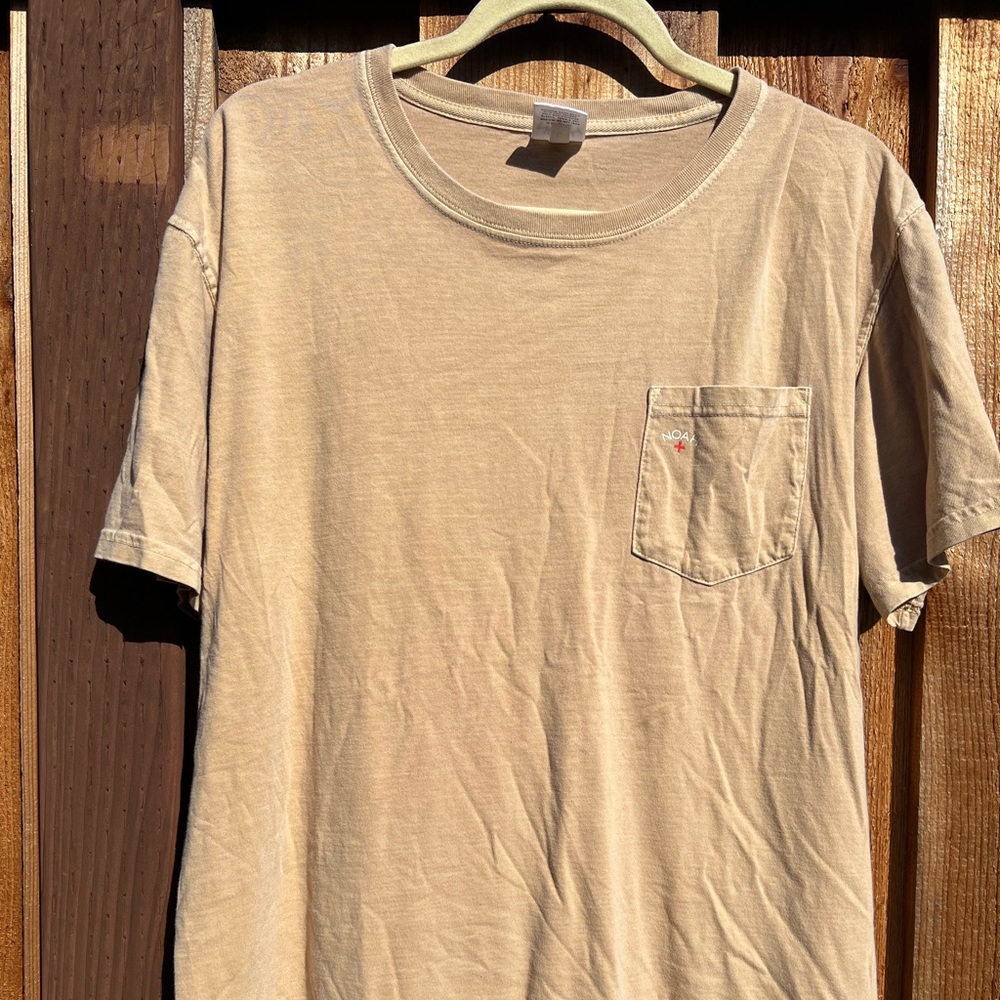 Noah NYC core pocket tee curry